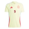 Maillot de Supporter Espagne Gerard Moreno 9 Extérieur Euro 2024 Pour Homme